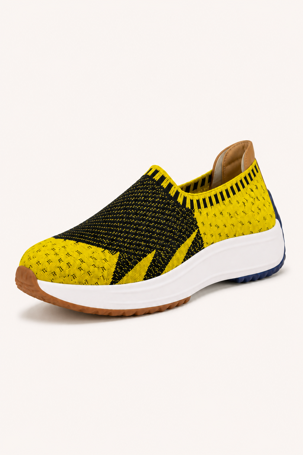 Strick-Slip-On-Sneaker für Damen mit dicker Sohle – Jutta
