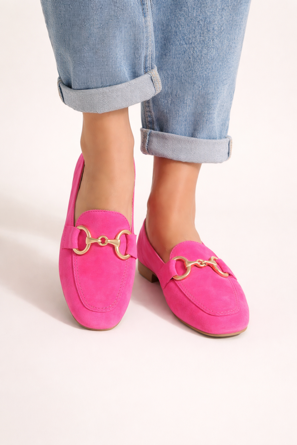Damen Mokassins Metalldetail klassische flache Sohle - Elira