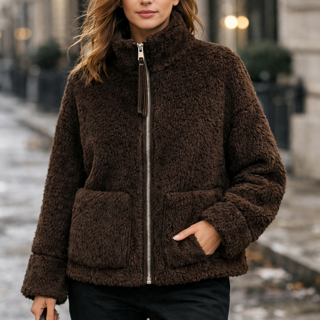 Damen-Fleecejacke mit Frontverschluss - Signe