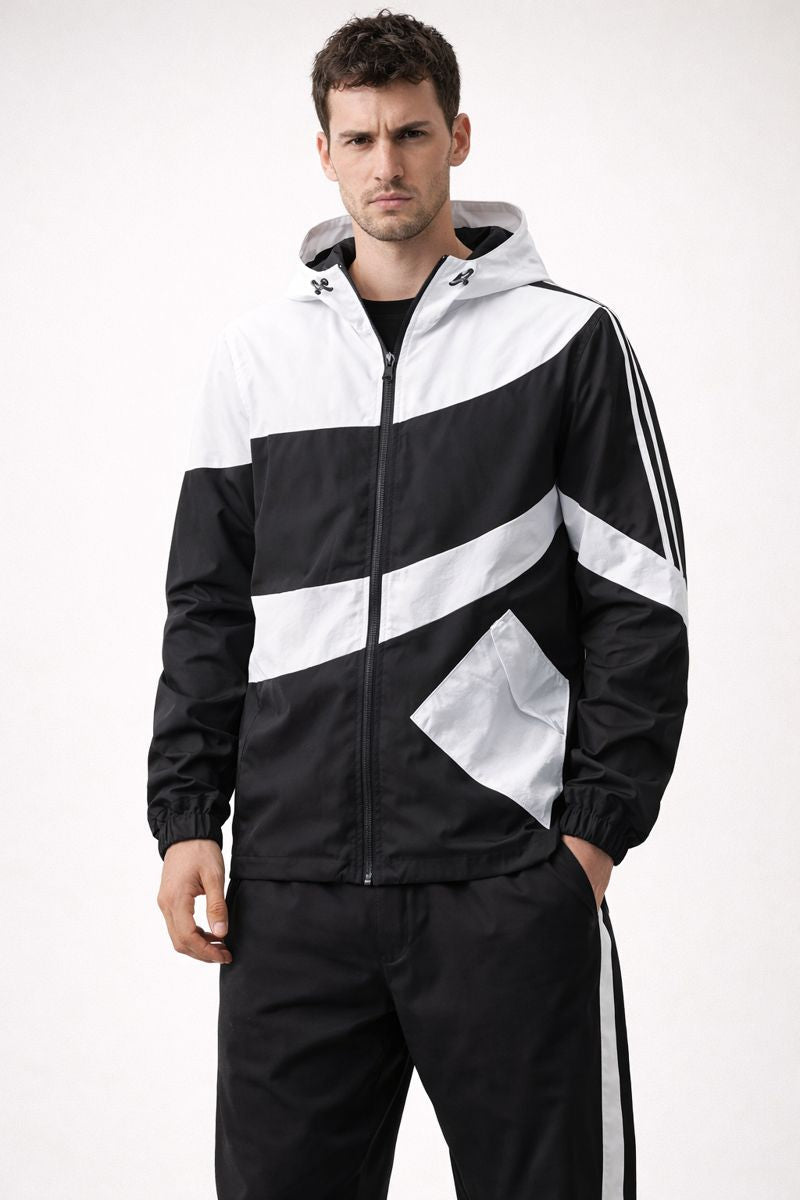 Sportliches Set mit Kapuzenjacke und Jogginghose - Larex