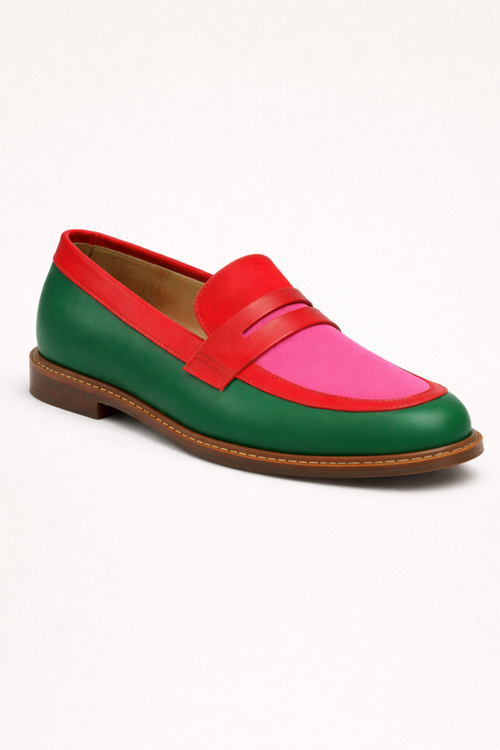 Bunt kombinierter Damen-Slipper - Nadine