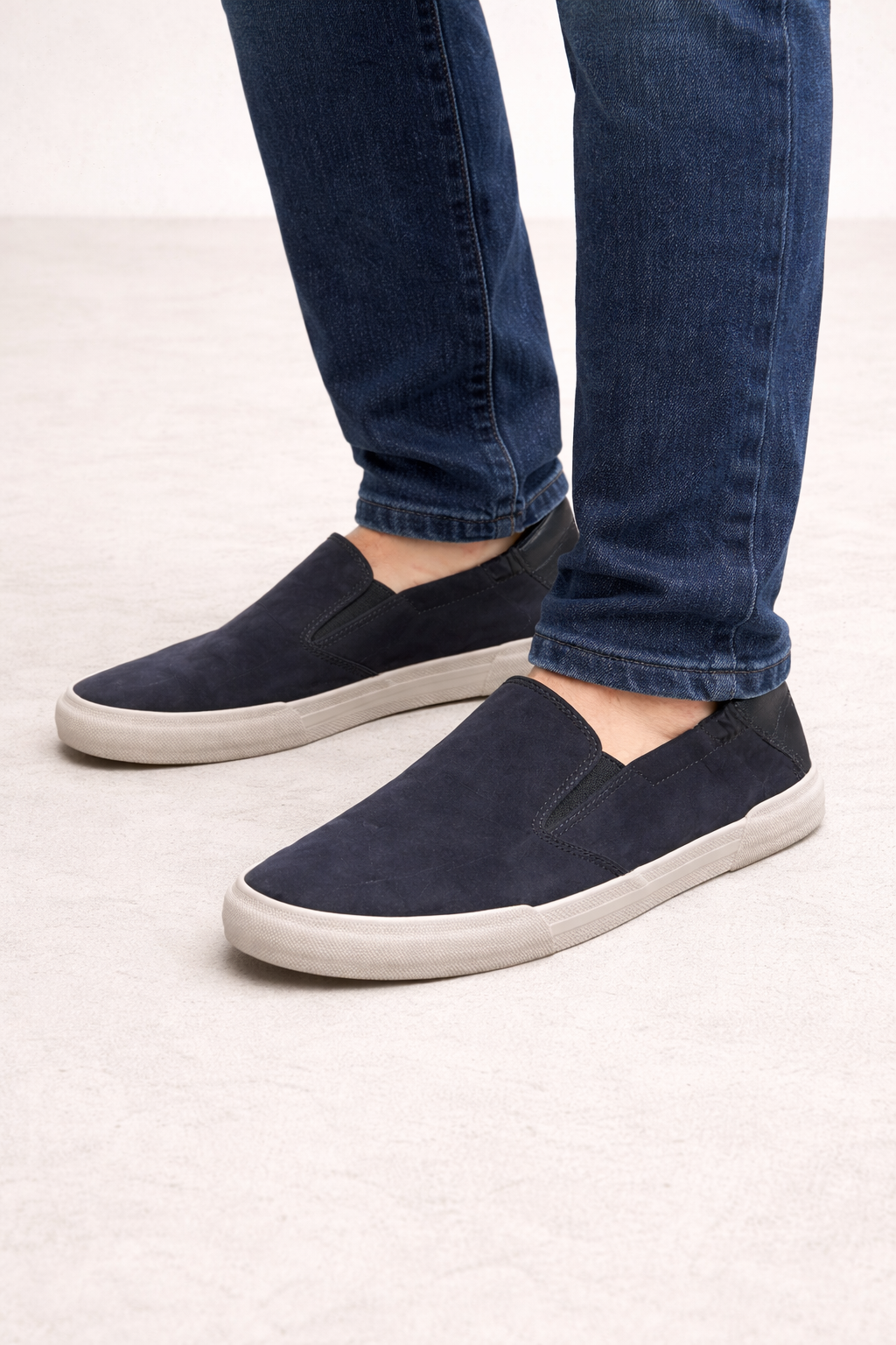 Herren Slipper aus glattem Canvas ohne Schnürsenkel - Mateo