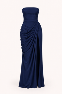 Damen langes Kleid elegantes Event Kleid slim fit Seitenschlitz - Ottilie