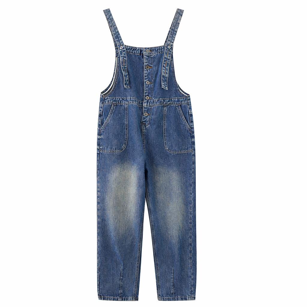 Damen-Jeansoverall mit weitem Schnitt - Neriva