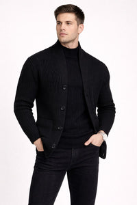 Herrenstrickjacke mit Knöpfen - Varex