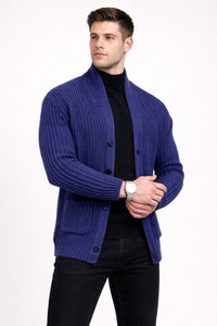 Herrenstrickjacke mit Knöpfen - Varex