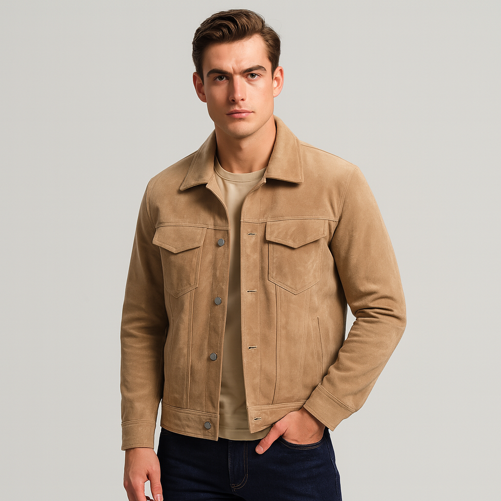 Herrenjacke aus Wildleder - Massimo