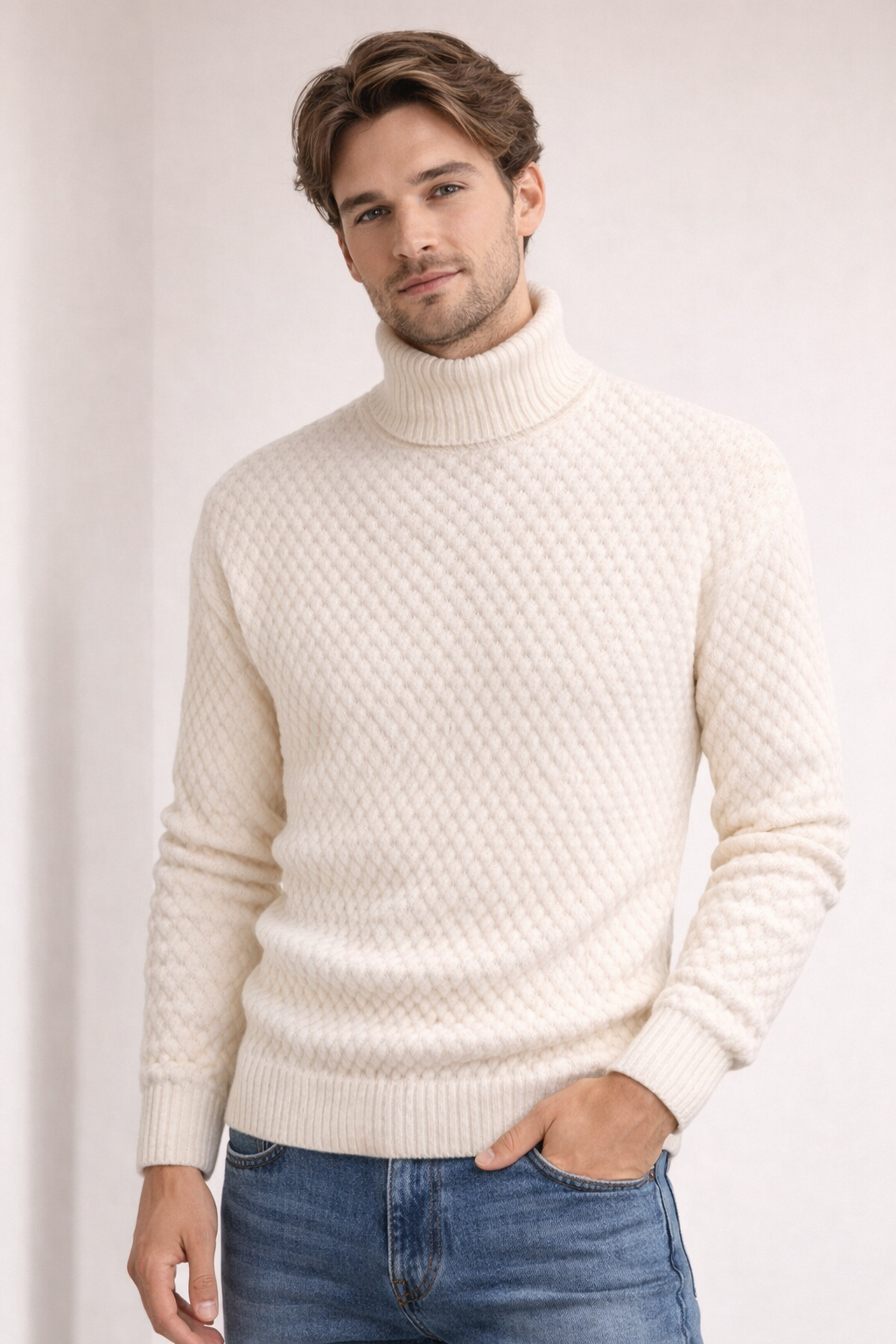 Herren-Rollkragenpullover - Darnel