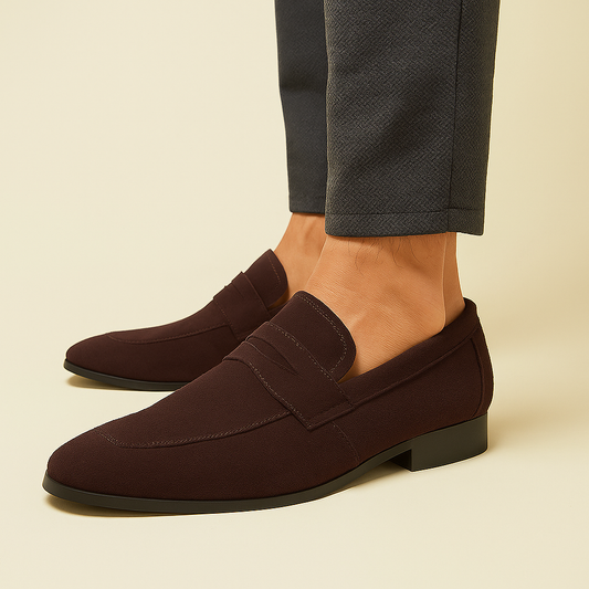 Herren Slipper mit Wildledereffekt im minimalistischen Stil - Kenjiro