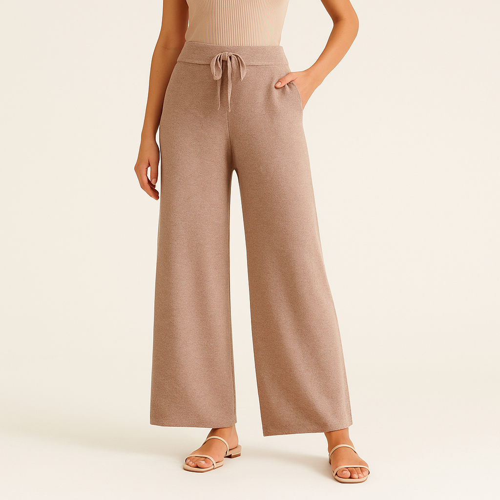 Weite Damenstrickhose - Rut