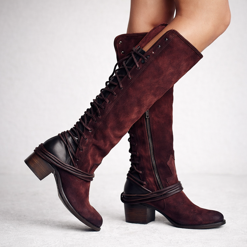 Hohe Damen-Schnürstiefel - Sheryl