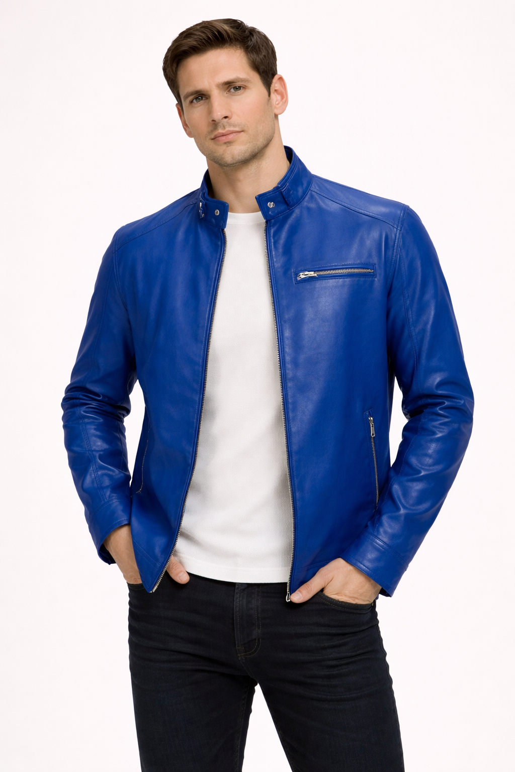Moderne Herrenjacke mit Ledereffekt - Ivar