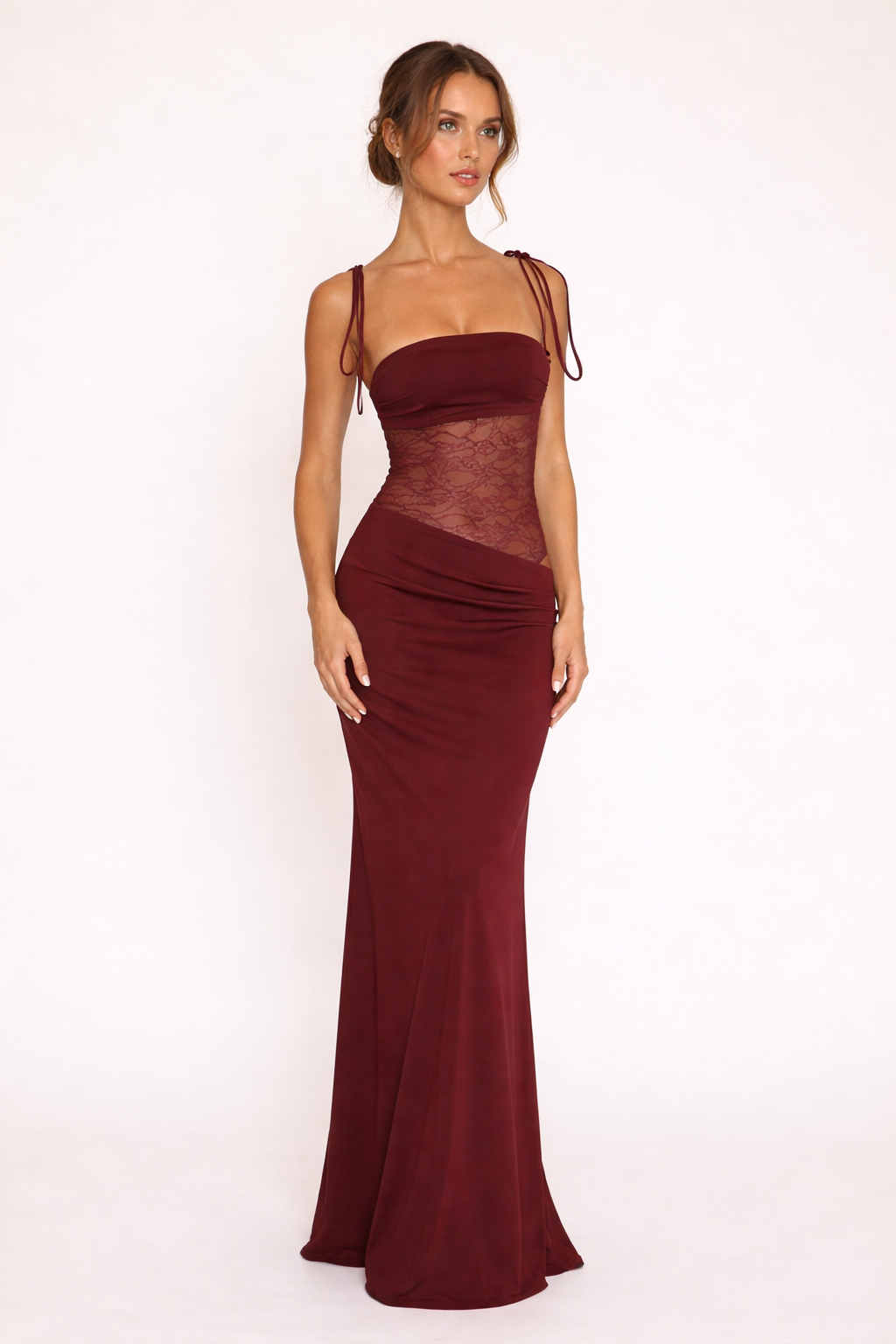 Langes Partykleid aus Spitze für Frauen - Rina