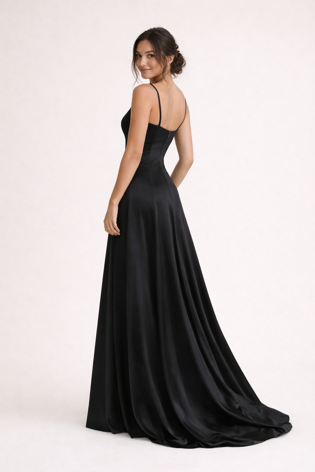 Langes elegantes trägerloses Kleid für Frauen - Annelie