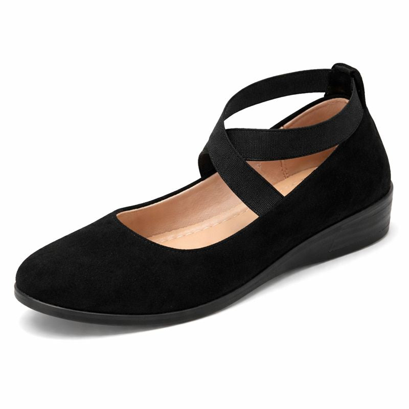 Damen Ballerina Schuhe mit gekreuzten Riemen - Xandra