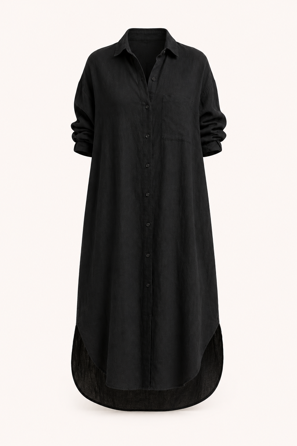 Langes Hemdblusenkleid für Frauen - Shanik
