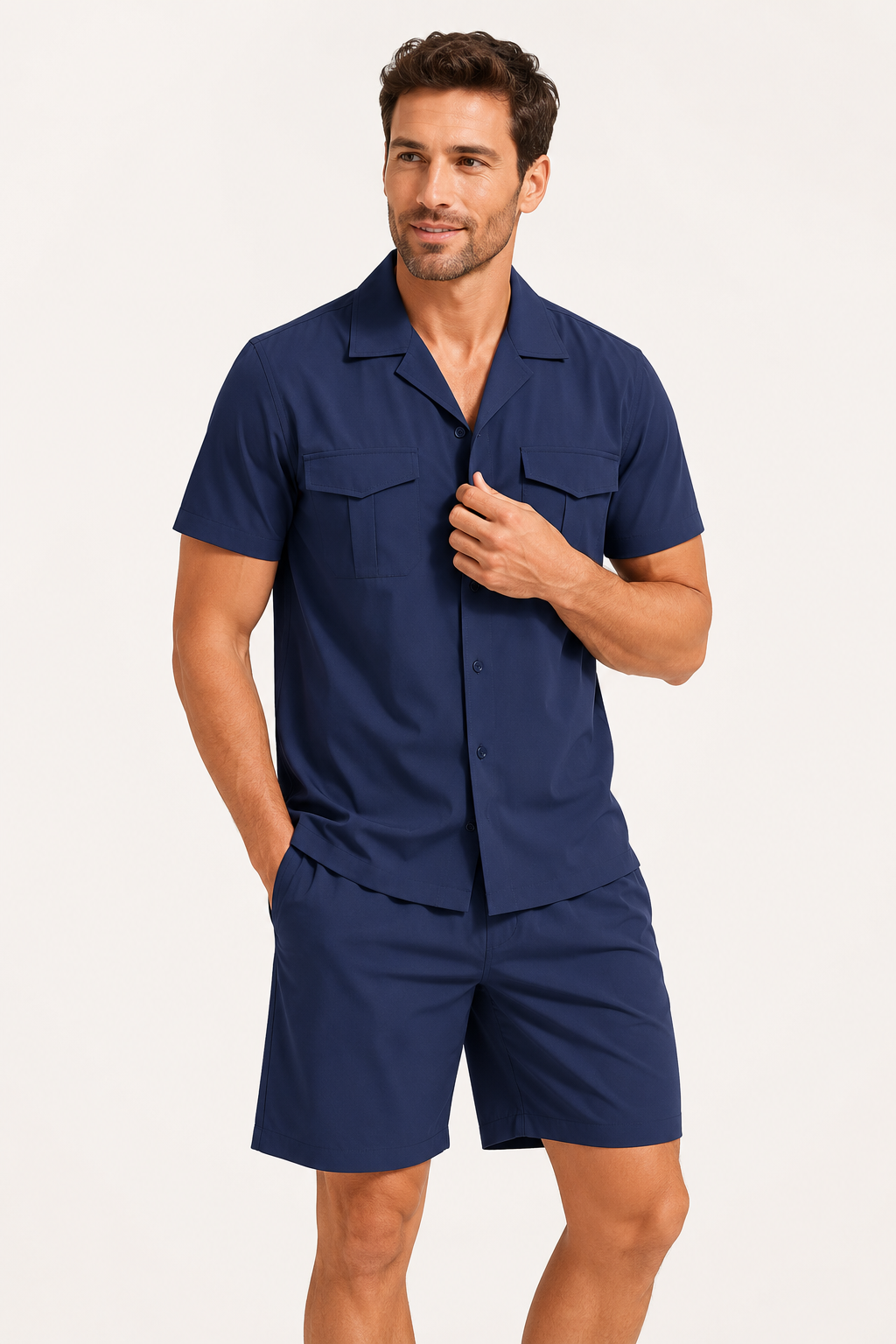 Herrenhemd und Shorts mit zwei Taschen - Matthis
