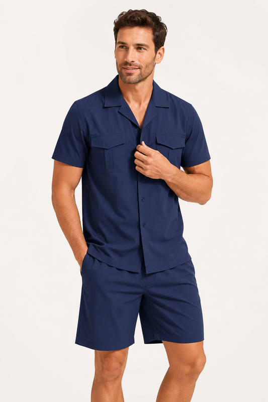 Herrenhemd und Shorts mit zwei Taschen - Matthis