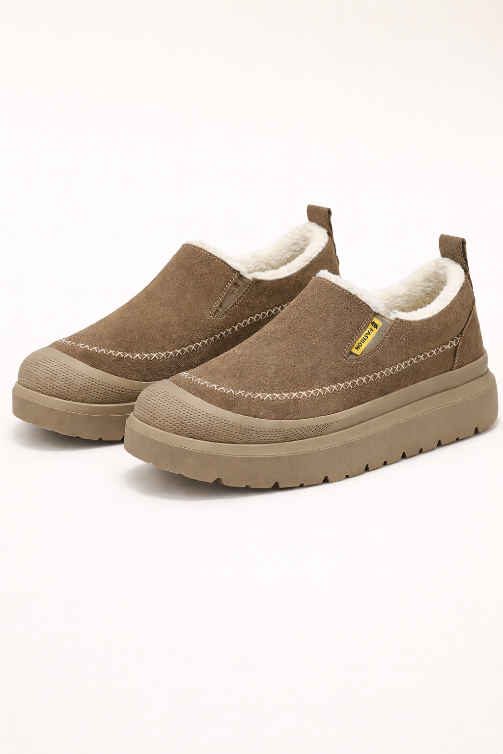 Fleecegefütterte Damen Plateau-Stiefel - Kayla