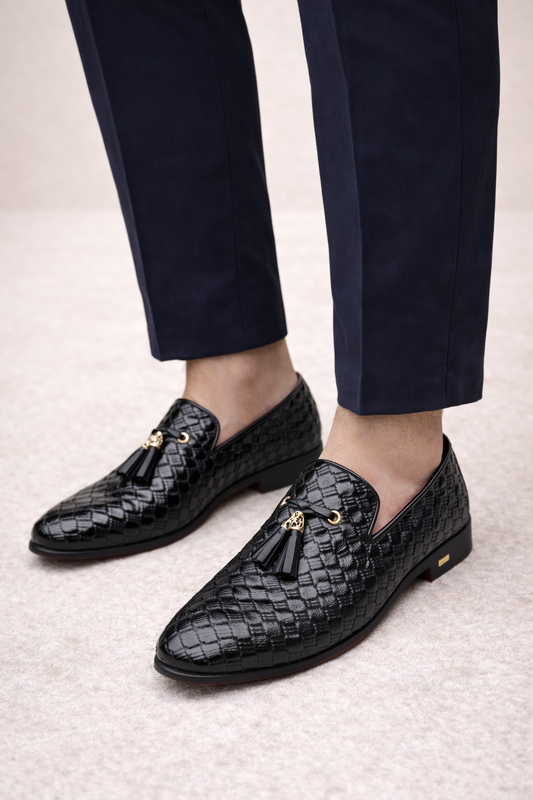 Mocassins avec doublure en cuir vert pour hommes - Feiyang