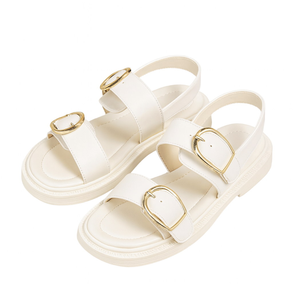Damen-Sandalen mit Metallschnallen - Liora