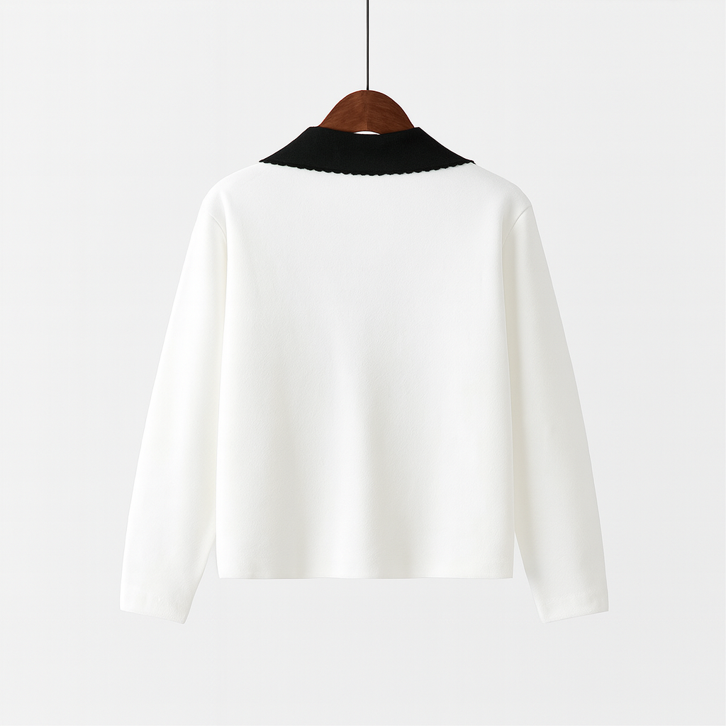 Kurze strukturierte Strickjacke - Irène