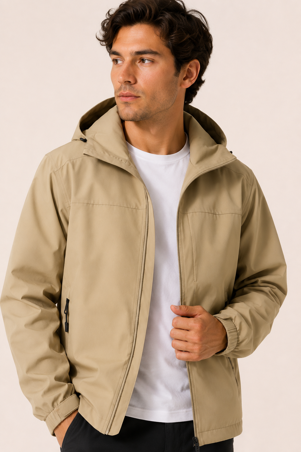 Leichte, wasserdichte Outdoor-Jacke für Herren mit Kapuze – Millan