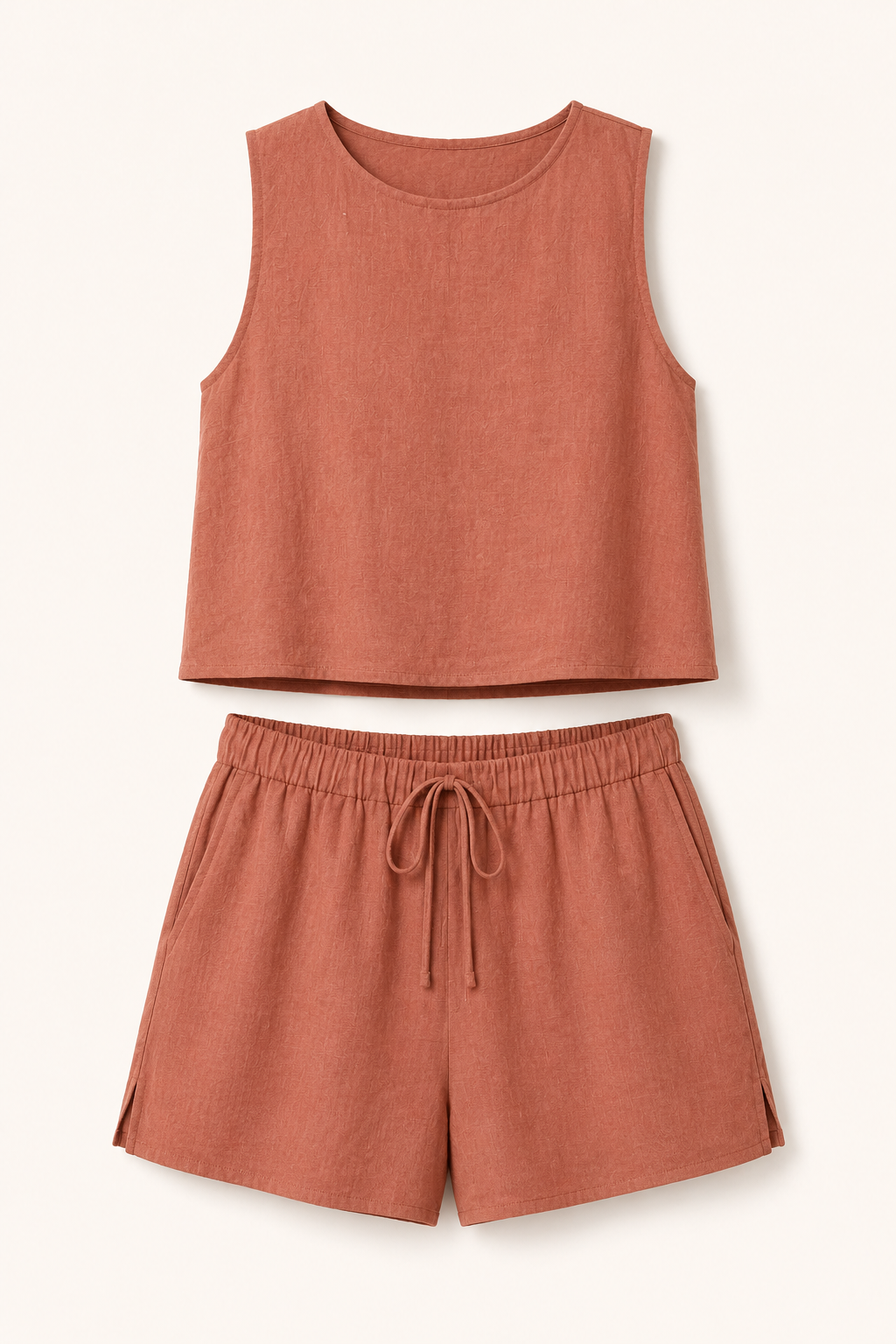 Damen-Sommer-Set ärmelloses Oberteil und Shorts - Anika