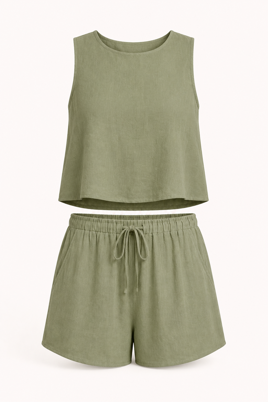 Damen-Sommer-Set ärmelloses Oberteil und Shorts - Anika