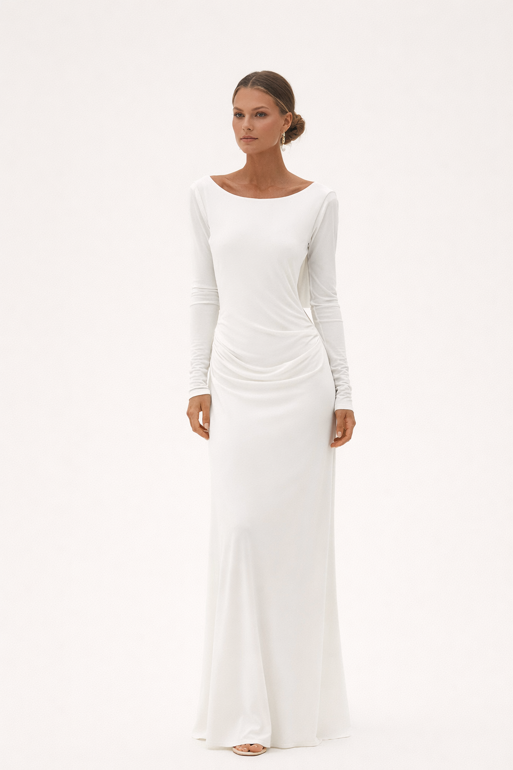 Drapiertes Maxikleid für Frauen - Hanna