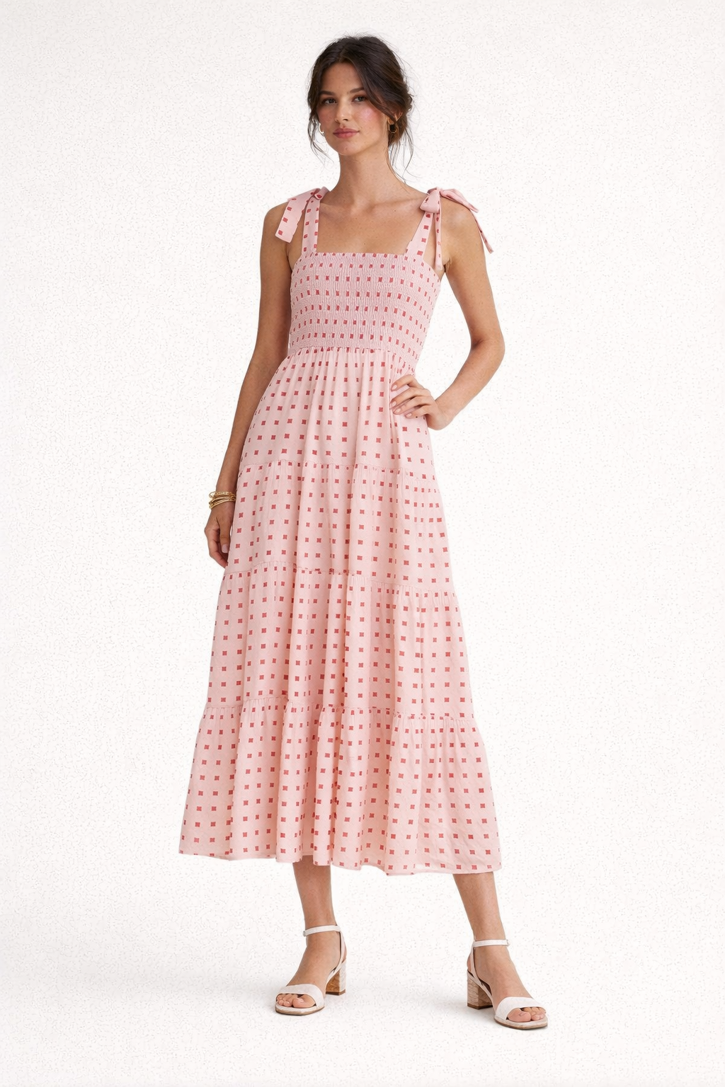 Geometrisch bedrucktes Midikleid für Frauen - Liesel