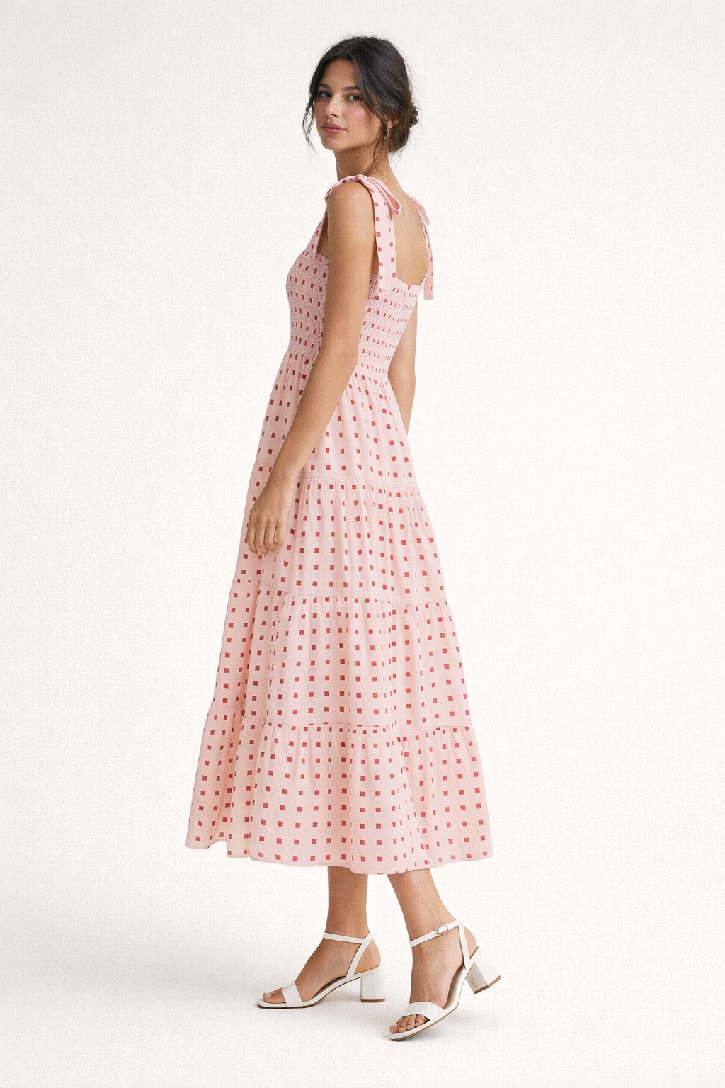 Geometrisch bedrucktes Midikleid für Frauen - Liesel