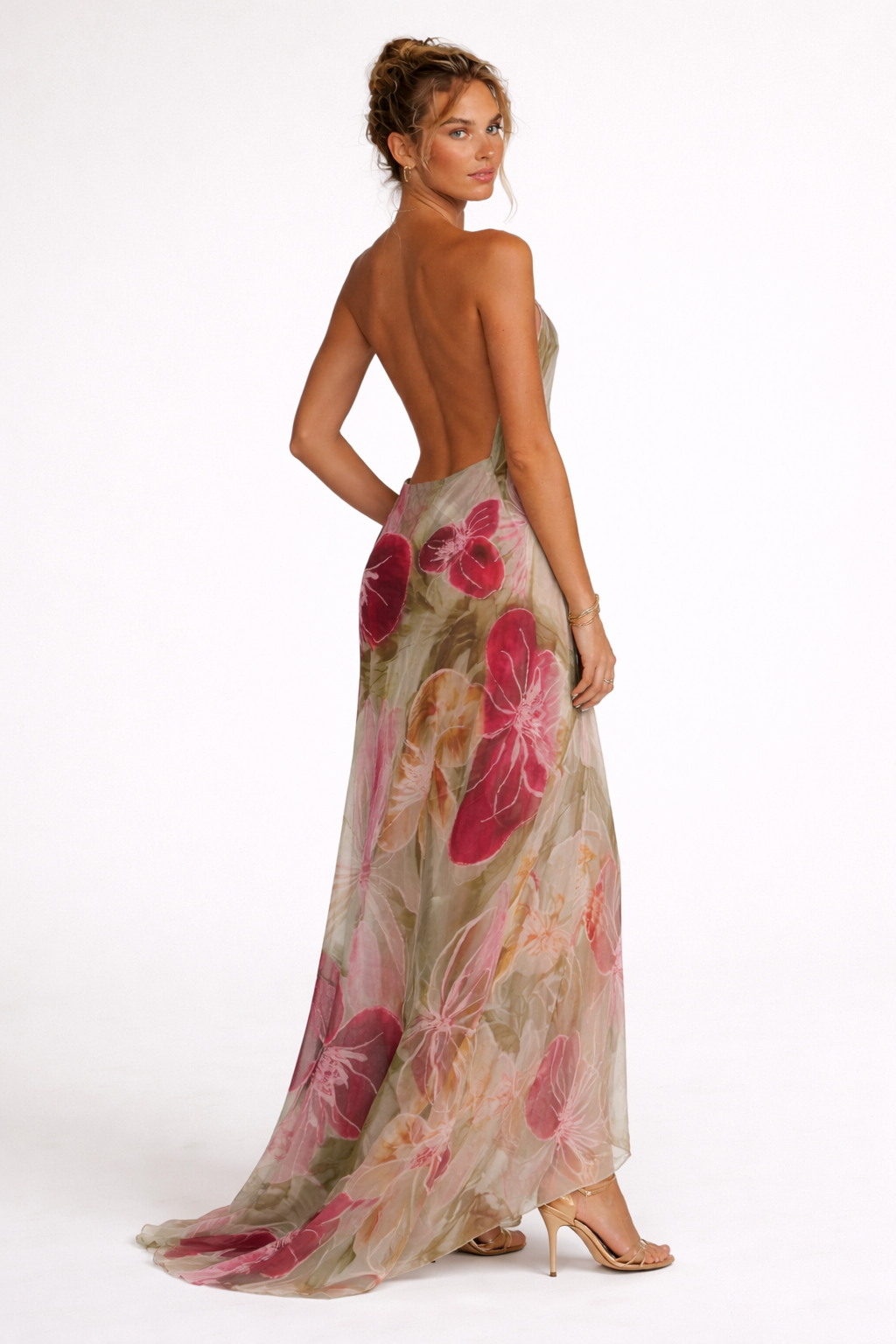 Damen Maxikleid mit dünnen Trägern - Samantha