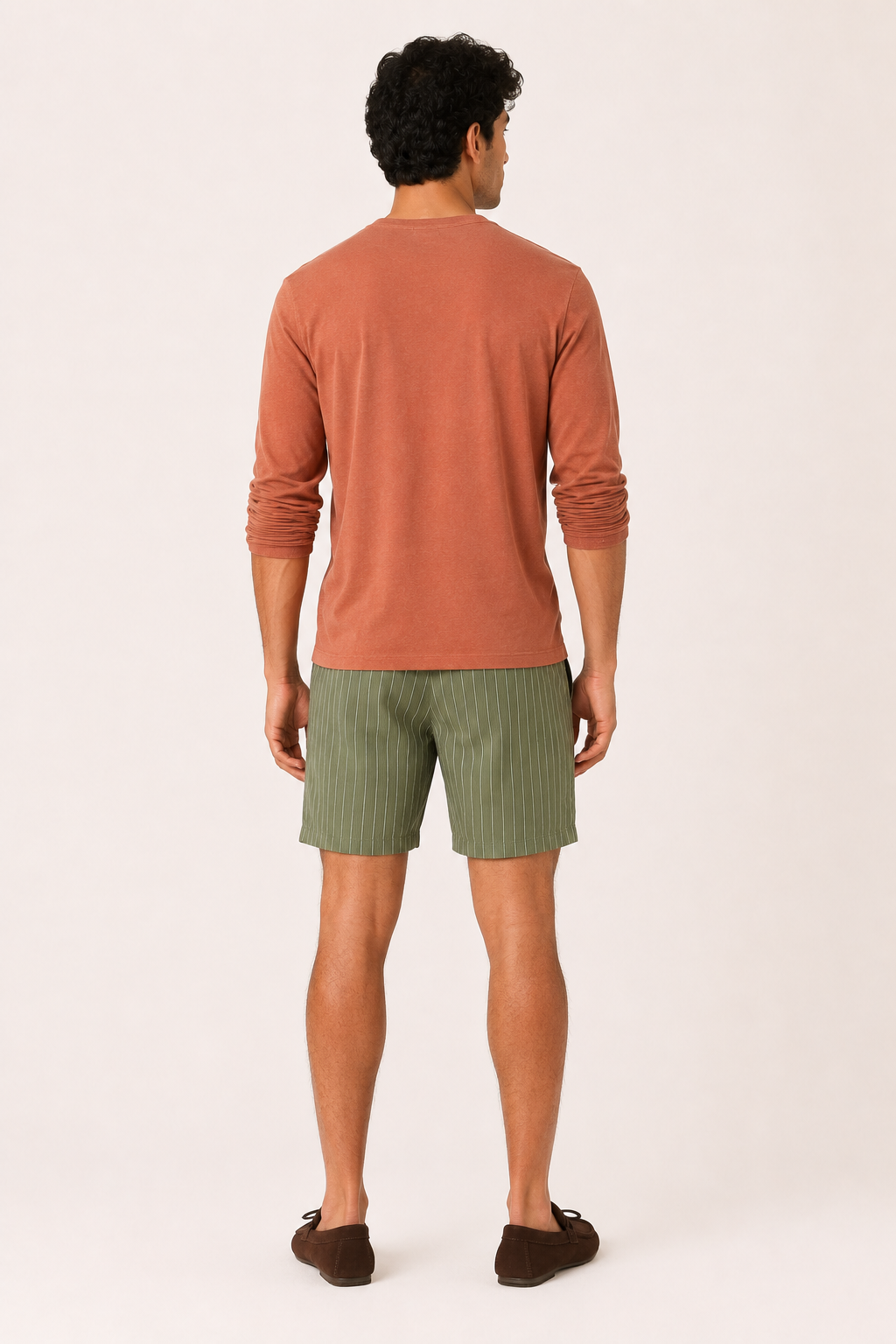 Freizeitshorts aus Leinen mit elastischem Kordelzug für Herren - Levin