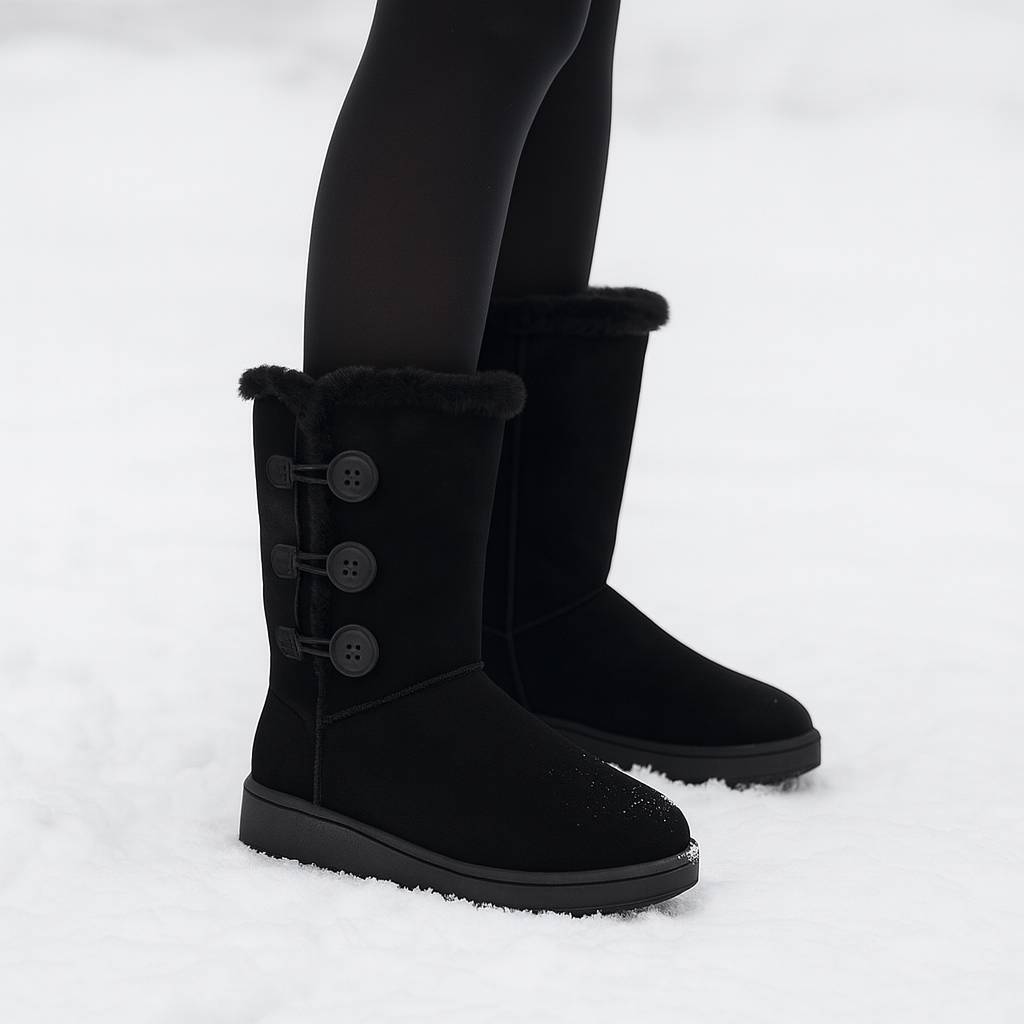 Damenstiefelette mit Plüsch-Effekt - Narelle