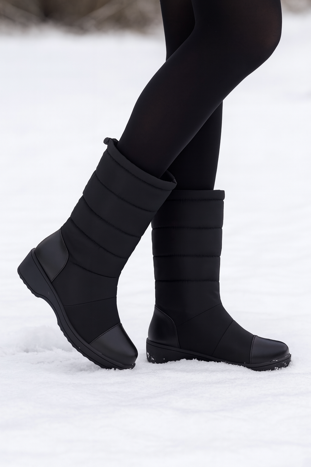 Gesteppte Damenstiefeletten für den Winter - Ciara