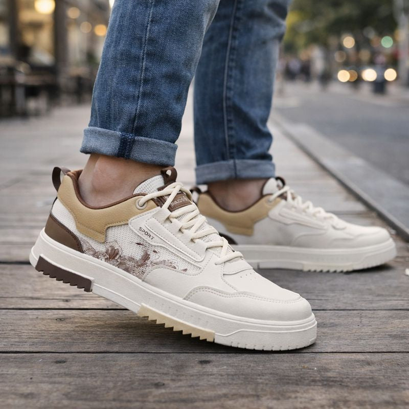 Herren-Turnschuhe mit gewebtem Mesh-Einsatz - Bjarnulf