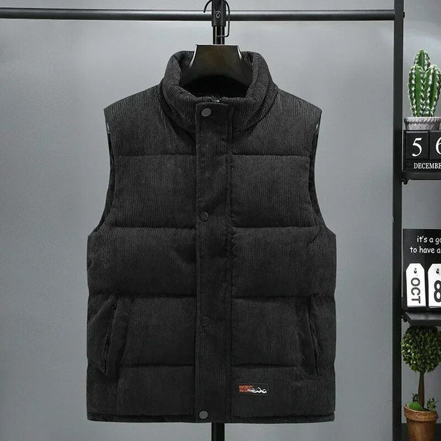 DAMIAN - Gilet chaud en velours côtelé