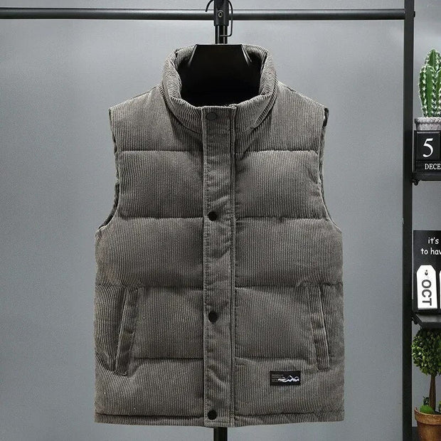DAMIAN - Gilet chaud en velours côtelé