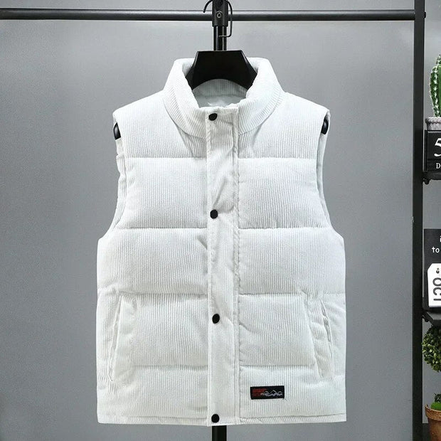 DAMIAN - Gilet chaud en velours côtelé