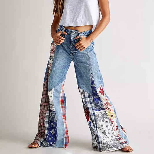 Kelly - Jean large en denim