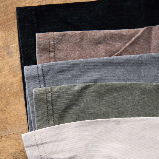 Kasho - Confortbale T-shirts pour hommes au look délavé (5-Pack)
