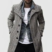 DYLAN - Manteau à carreaux Lapel