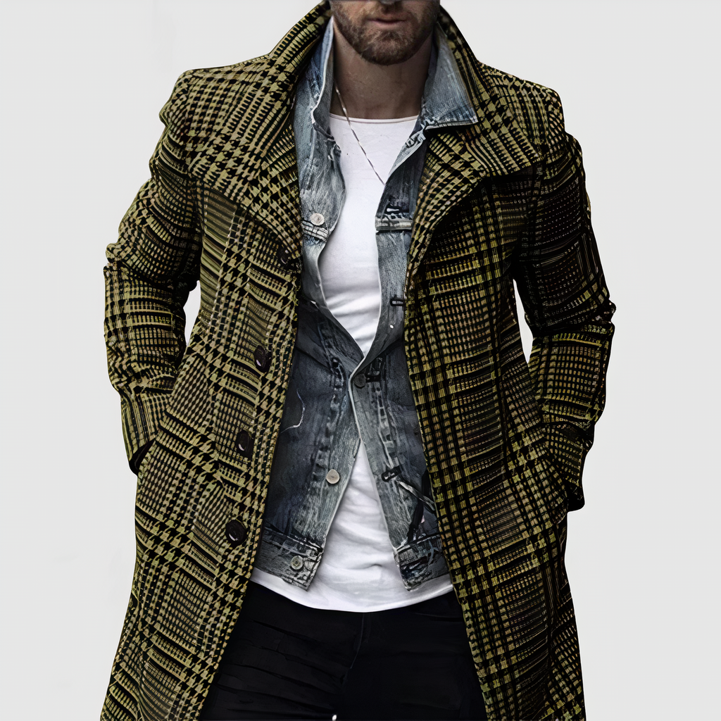 DYLAN - Kariert Lapel Mantel