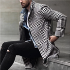 DYLAN - Kariert Lapel Mantel