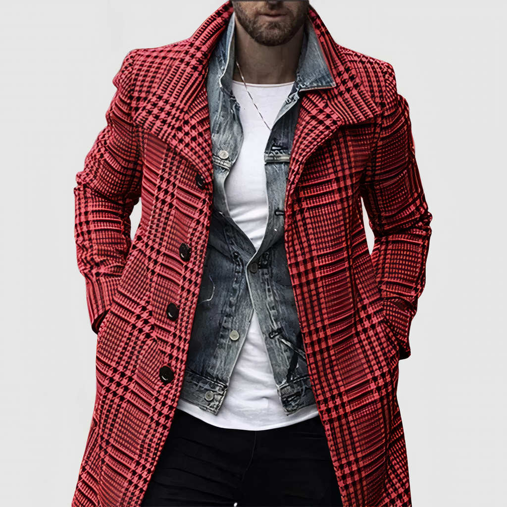 DYLAN - Kariert Lapel Mantel