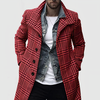 DYLAN - Manteau à carreaux Lapel