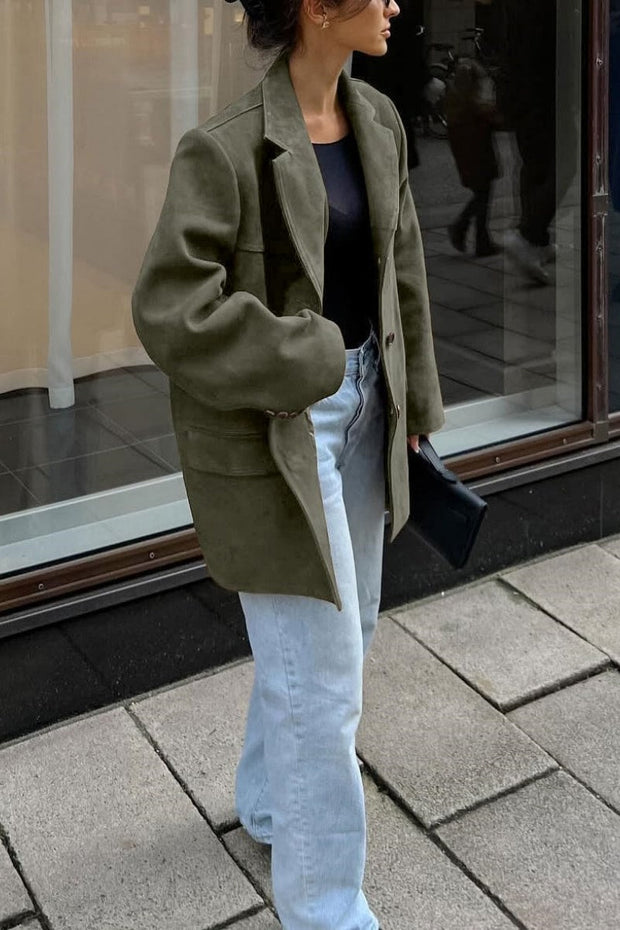 Veganer Lederblazer für Damen, klassischer Schnitt - Colette
