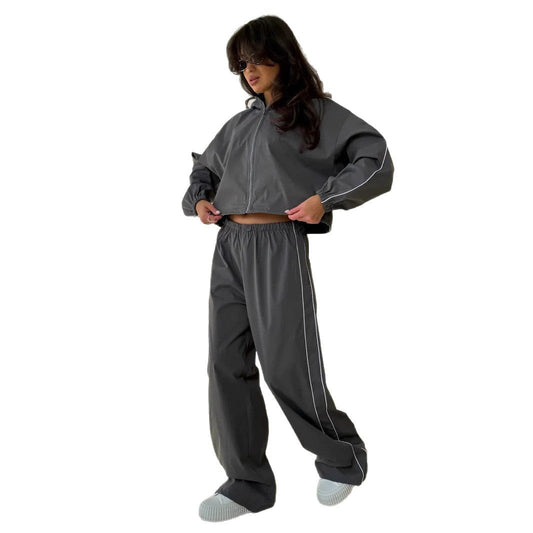 Sportliches Set mit Jacke und weiter Hose - Giada