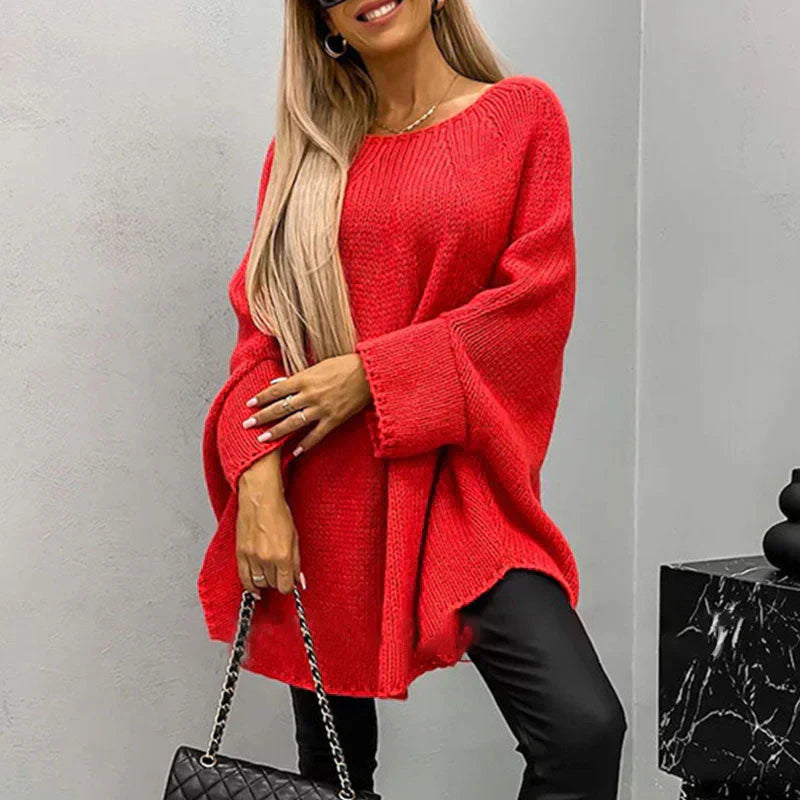Oversize-Pullover aus Grobstrick für Damen - Freja